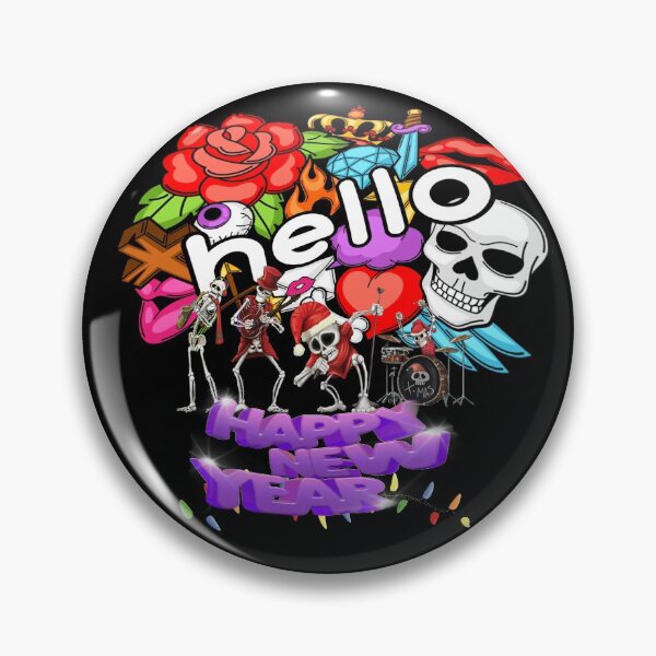 Item preview, Hello, Happy New Year designed and sold by Gothic Fantasy.