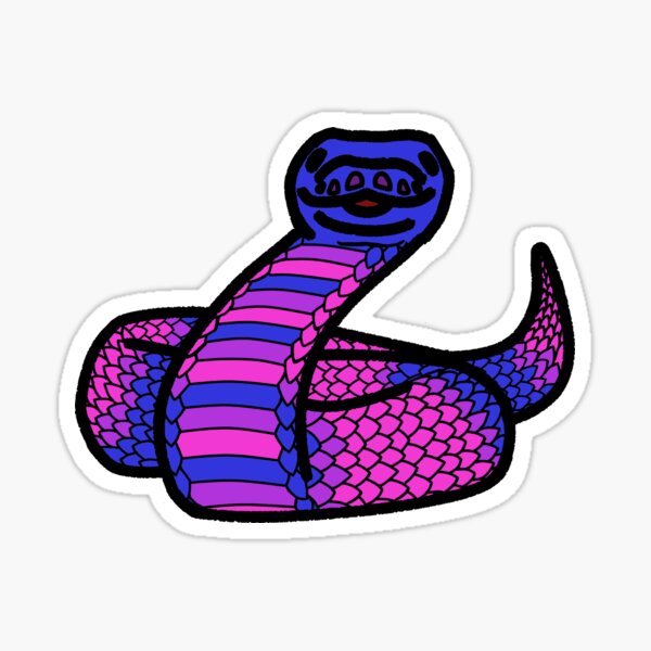 Bisssexual Snake - Reptile - Sticker