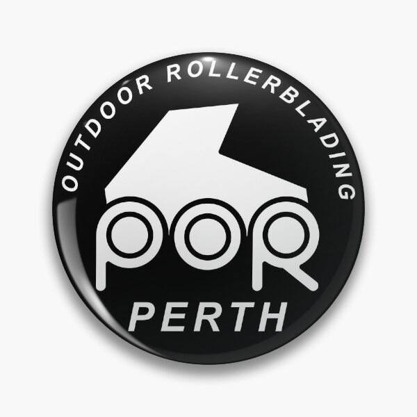 Item preview, The Original Perth Outdoor Rollerblading logo (white) designed and sold by POR-roller.