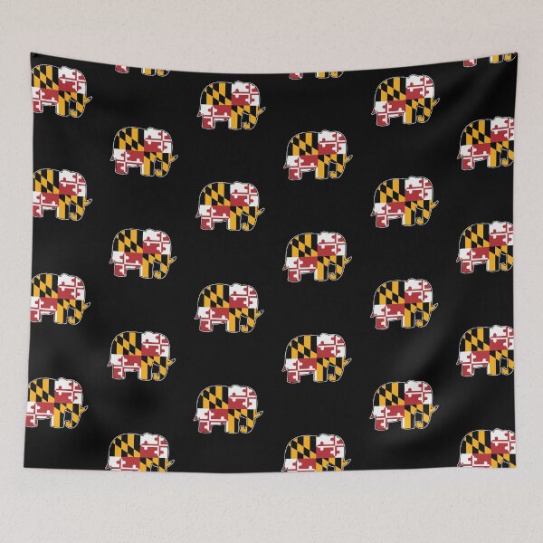 Item preview, Maryland Flag Elephant designed and sold by MarylandStyle.
