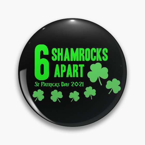 Item preview, 6 shamrock apart St Patricks Day 2021 Luck Social Distancing Mask Design designed and sold by RainbowPandas.