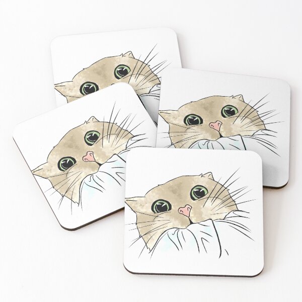 Item preview, funny cat designed and sold by rainbowcatnip.