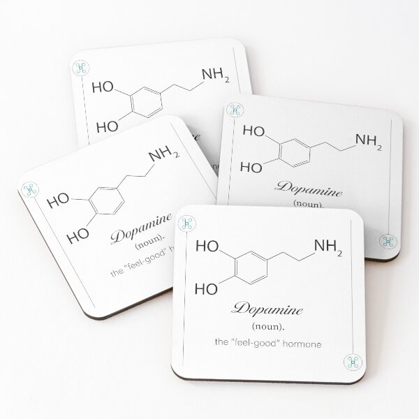 Item preview, Dopamine, molecule print, feel good hormone T-Shirt designed and sold by Humais Store.