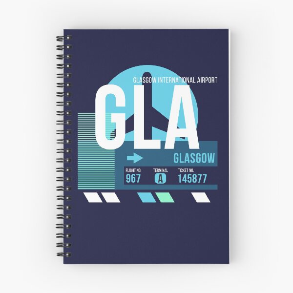 Item preview, Glasgow (GLA) Airport Code Baggage Tag designed and sold by SLAG-Creative.