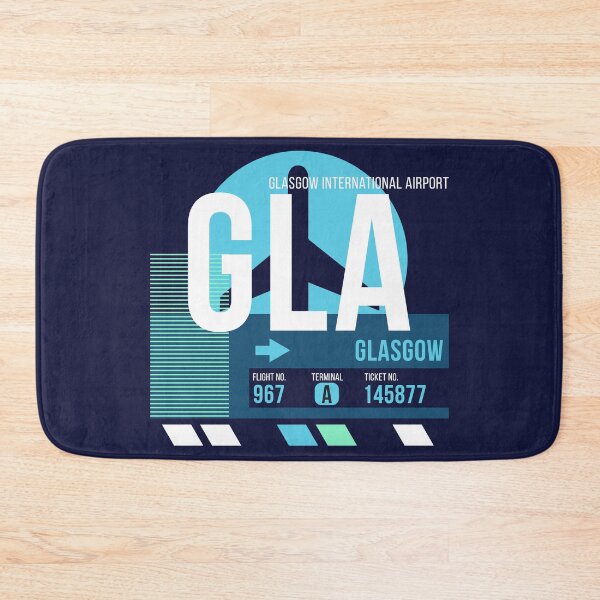 Item preview, Glasgow (GLA) Airport Code Baggage Tag designed and sold by SLAG-Creative.