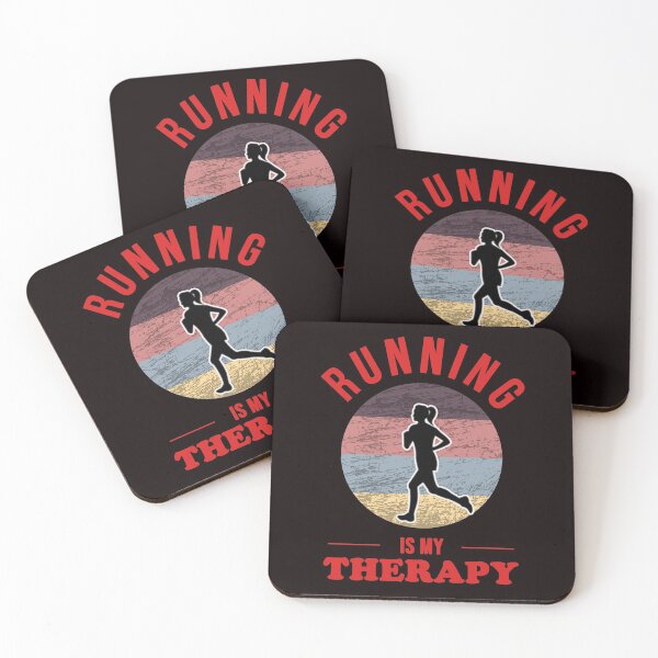 Item preview, Running Is My Therapy - Cool Sunset Retro Running Woman Gift Idea designed and sold by leo121687.