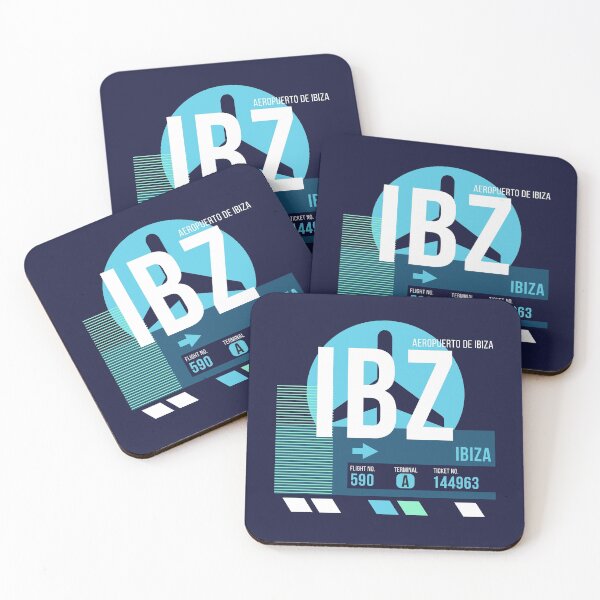 Item preview, Ibiza (IBZ) Airport Code Baggage Tag designed and sold by SLAG-Creative.