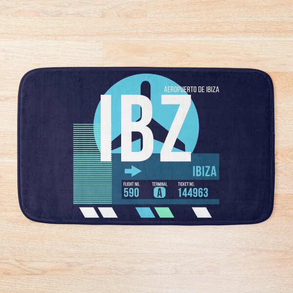 Item preview, Ibiza (IBZ) Airport Code Baggage Tag designed and sold by SLAG-Creative.