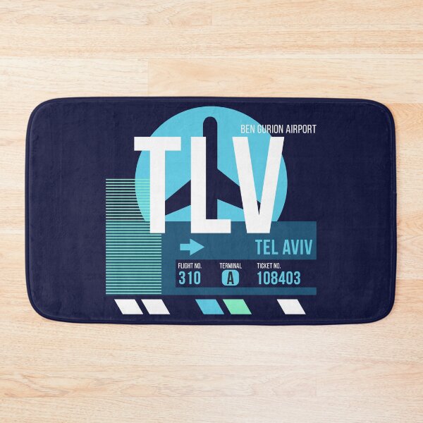 Item preview, Tel Aviv (TLV) Airport Code Baggage Tag designed and sold by SLAG-Creative.