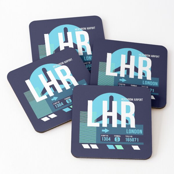 Item preview, London (LHR) Airport Code Baggage Tag designed and sold by SLAG-Creative.