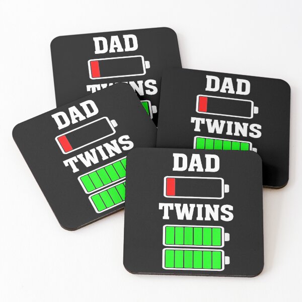 Item preview, Tired Dad Low battery Twins Full Charge funny designed and sold by teesakura90.