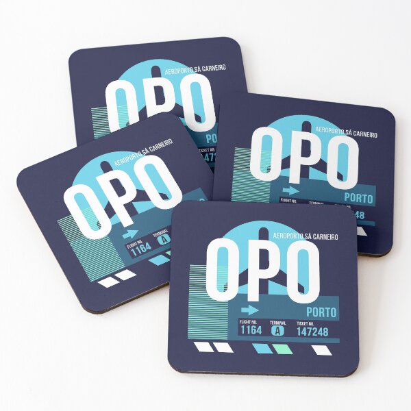 Item preview, Porto (OPO) Airport Code Baggage Tag designed and sold by SLAG-Creative.