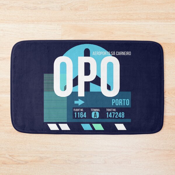 Item preview, Porto (OPO) Airport Code Baggage Tag designed and sold by SLAG-Creative.
