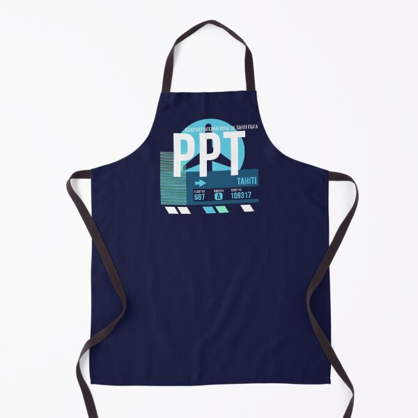 Item preview, Tahiti (PPT) Airport Code Baggage Tag designed and sold by SLAG-Creative.