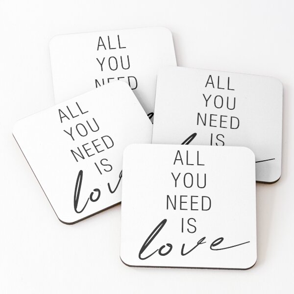 Item preview, All you need is love (black) designed and sold by DjinaDesign.