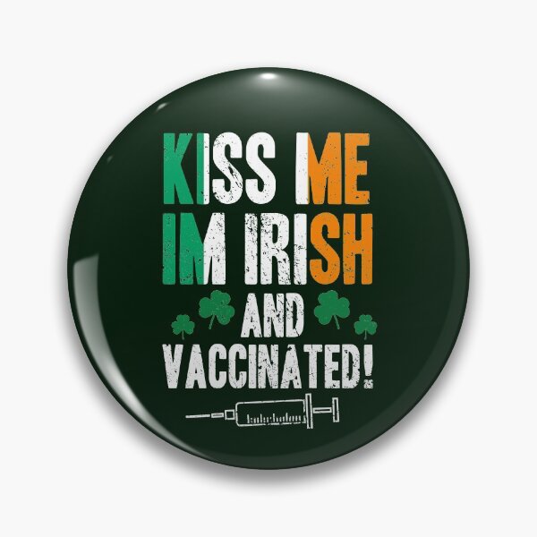 Item preview, Kiss Me Im irish and Vaccinated St Patricks Day 2021 Luck Social Distancing Mask Design designed and sold by RainbowPandas.