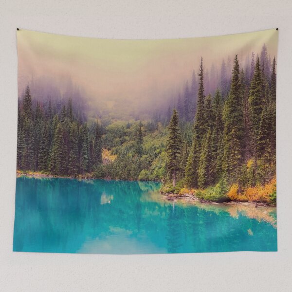 Item preview, Nostalgic Canada, Hills view, beautiful landscape scenery bestseller tapestry designed and sold by August-E.