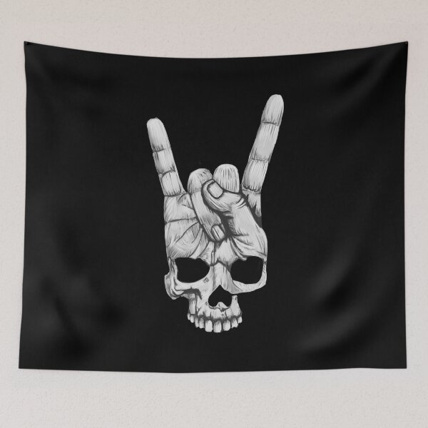 Item preview, Rock On Hand-Skull designed and sold by Mystik-Media.