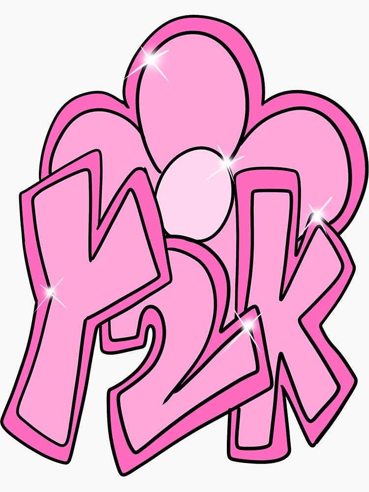 "Y2K Flower (pink)" Sticker for Sale by grossgirl99 Redbubble