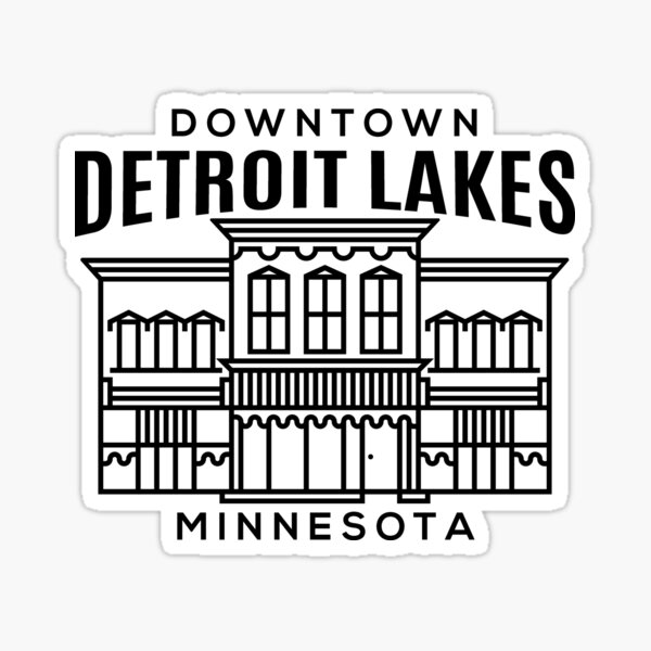 Item preview, Downtown Detroit Lakes MN designed and sold by HalpinDesign.