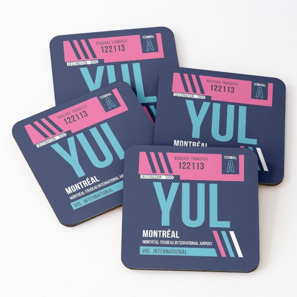 Item preview, Montréal (YUL) Airport Code Baggage Tag designed and sold by SLAG-Creative.