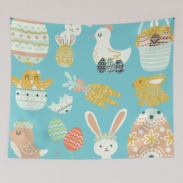 Item preview, Cutest Easter Bunny And Eggs Design designed and sold by travelnerd.