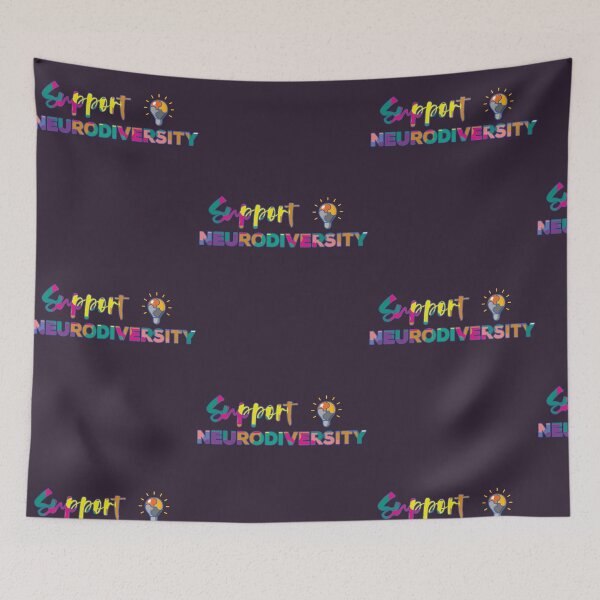 Item preview, Support Neurodiversity print Autism ADHD Awareness graphic designed and sold by doodabobs.