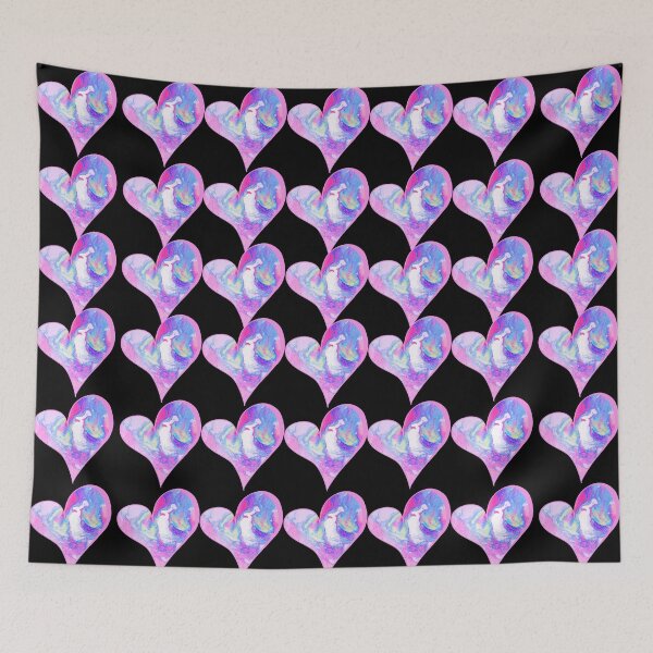Item preview, Modern Vibrant Pastel Watercolor Hearts designed and sold by DaughterofYah.