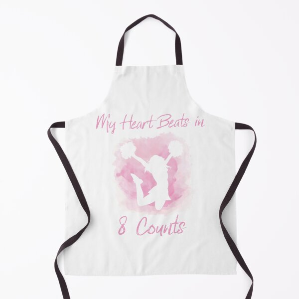 Item preview, "My Heart Beats in 8 Counts" - Cheerleading designed and sold by MyDesignRox.