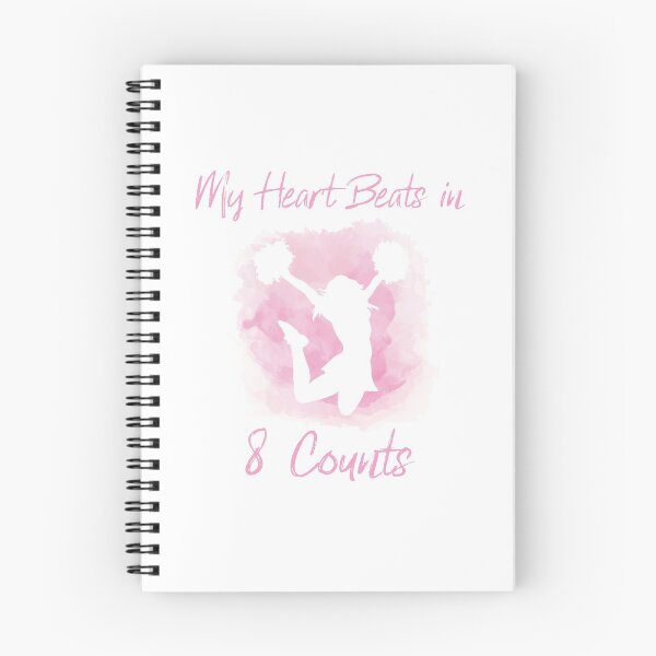 Item preview, "My Heart Beats in 8 Counts" - Cheerleading  designed and sold by MyDesignRox.