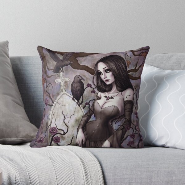 Mortality Creeps Throw Pillow