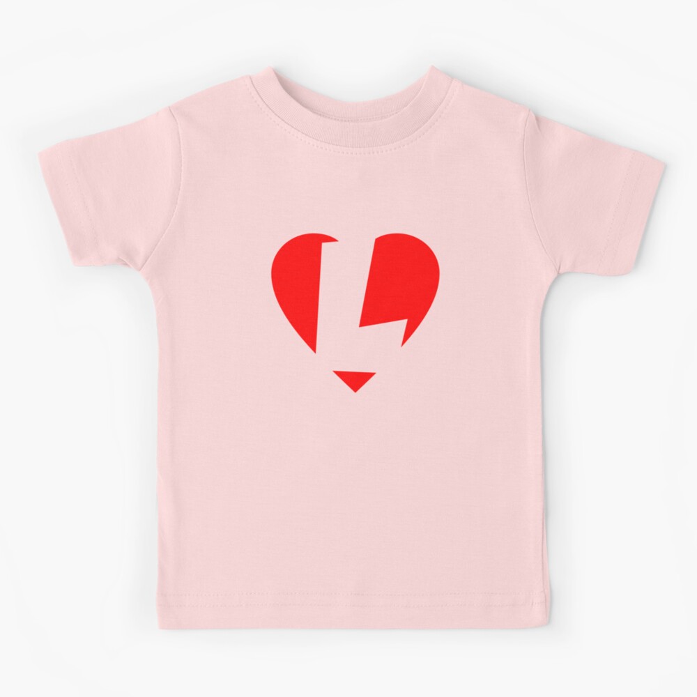 Capital Letter L Monogram Gradient Pink Blue White - Monogram - Kids T-Shirt
