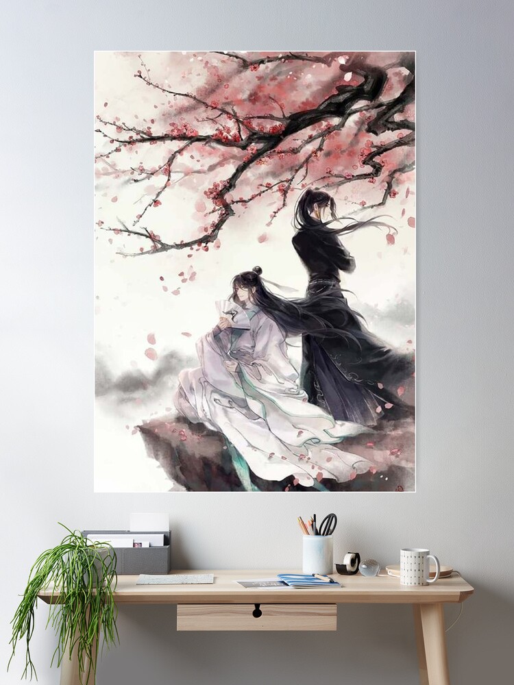 Room Decor Poster Animation Poster Mo Dao Zu Shi Kiss Poster Canvas Poster  Wall Art Decor Print Paintings for Living Room 24x24inch(60x60cm)  Unframe-Style : : Home