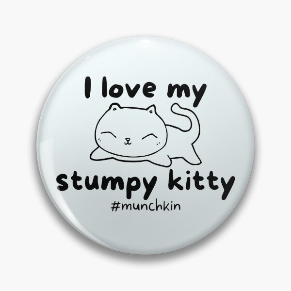 Item preview, I Love My Stumpy Kitty Munchkin Cat Lover - Black designed and sold by MixedBagMerch.