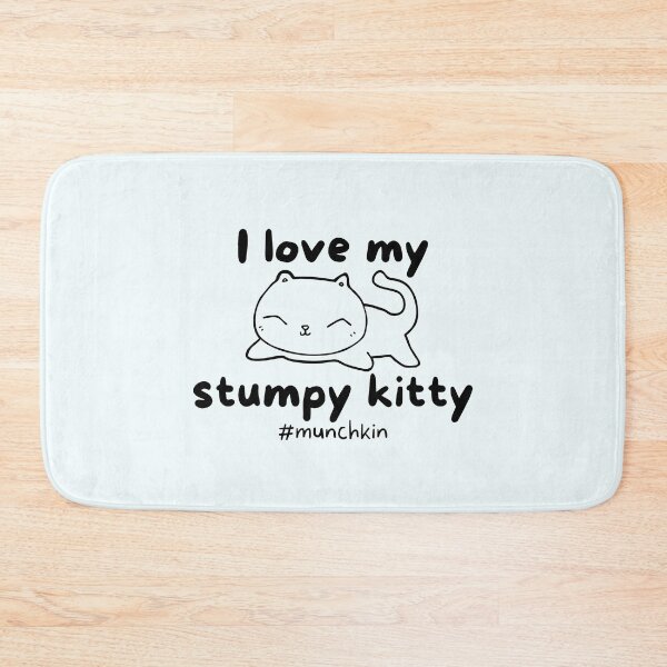 Item preview, I Love My Stumpy Kitty Munchkin Cat Lover - Black designed and sold by MixedBagMerch.