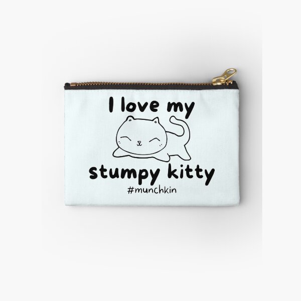 Item preview, I Love My Stumpy Kitty Munchkin Cat Lover - Black designed and sold by MixedBagMerch.