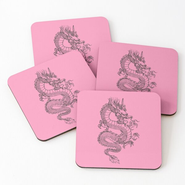 Item preview, Black & Pink Dragon designed and sold by madeline rosen.