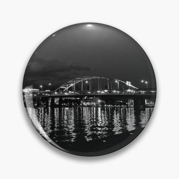 Item preview, Pittsburgh Bridges and River at Night Photo Print designed and sold by VitaminRed.