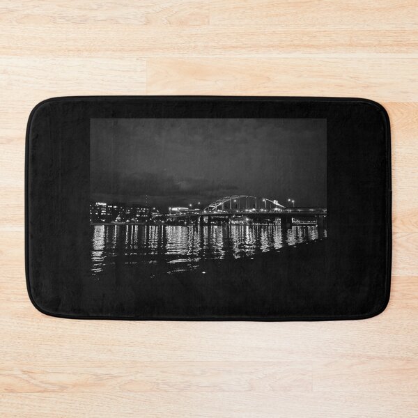 Item preview, Pittsburgh Bridges and River at Night Photo Print designed and sold by VitaminRed.