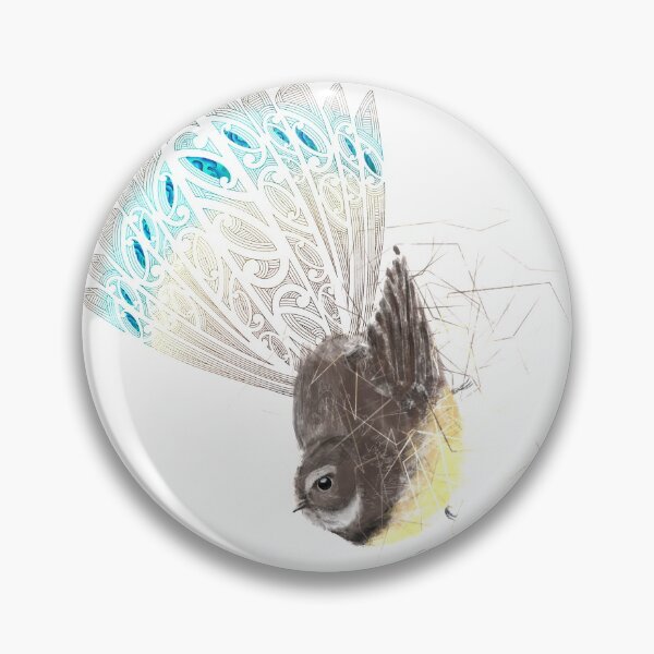 Item preview, Māori Paua Fantail Bird Indigenous design designed and sold by Emmajanetoi.