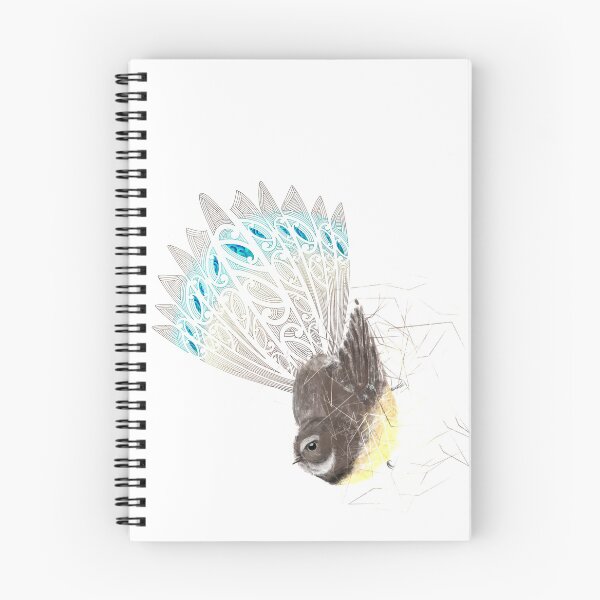 Item preview, Māori Paua Fantail Bird Indigenous design designed and sold by Emmajanetoi.
