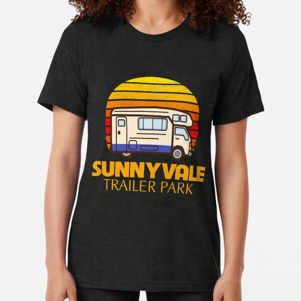 Graphic Funny Art Sunnyvale Trailer Park Tri-blend T-Shirt