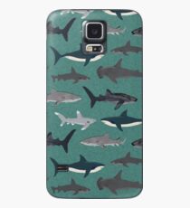 Funda/vinilo para Samsung Galaxy Tiburones ilustración arte impresión vida marina vida marina animal biólogo marino niños niños género neutral educativo Andrea Lauren