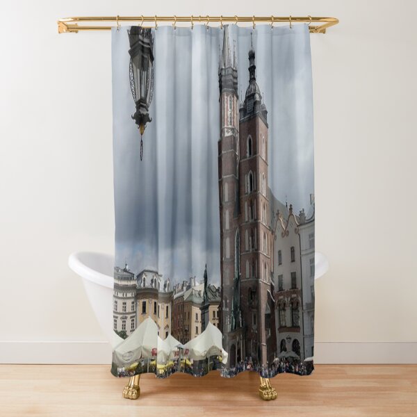 St. Mary's Basilica in Krakow, Poland Shower Curtain