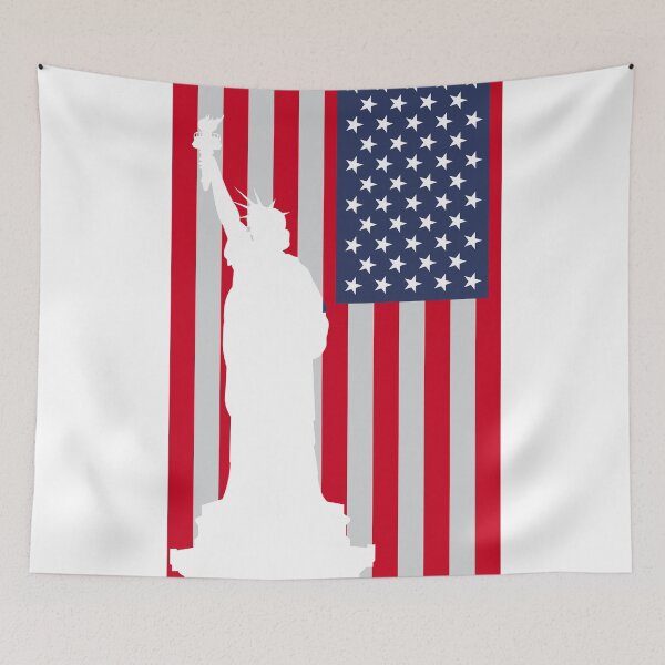Item preview, liberty with USA flag designed and sold by s-arta.