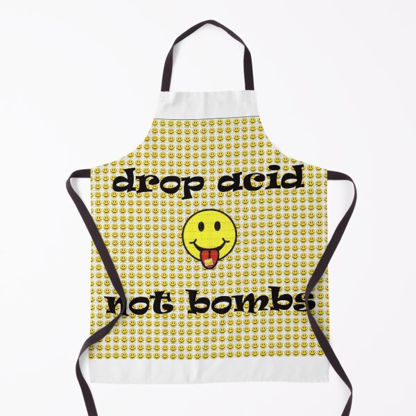Item preview, Drop Acid Not Bombs Smiley Face designed and sold by reesls.