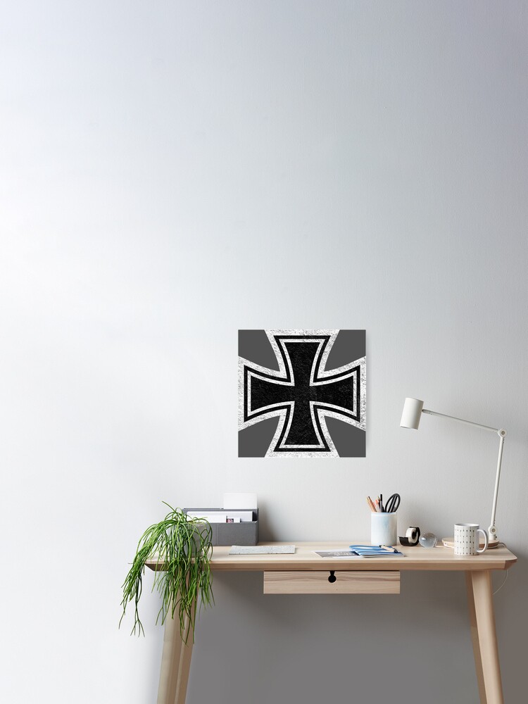 German Germany Iron Cross Eisernes Kreuz Poster for Sale by enigmaticone