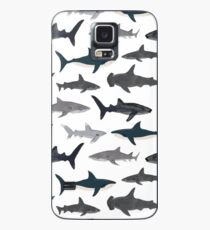 Sharks, illustration, art print ,ocean life,sea life ,animal ,marine biologist ,kids ,boys, gender neutral ,educational ,Andrea Lauren , shark week, shark, great white shark, Case/Skin for Samsung Galaxy