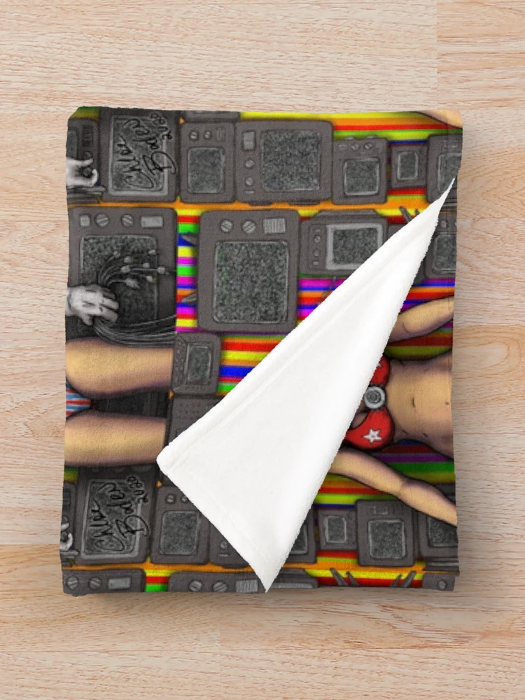 Thumbnail 3 of 6, Throw Blanket, Unplug yourself designed and sold by Rabbitfool.