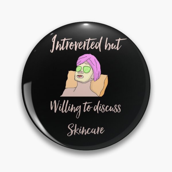 Item preview, INTROVERTED BUT WILLING TO DISCUSS SKINCARE designed and sold by 30-Merch.